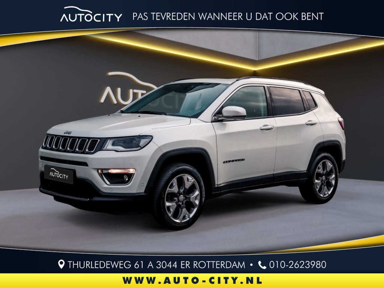 Jeep Compass - 1.4 MultiAir Limited 4x4 Panorama l Trekhaak l Beats l Leder - AutoWereld.nl