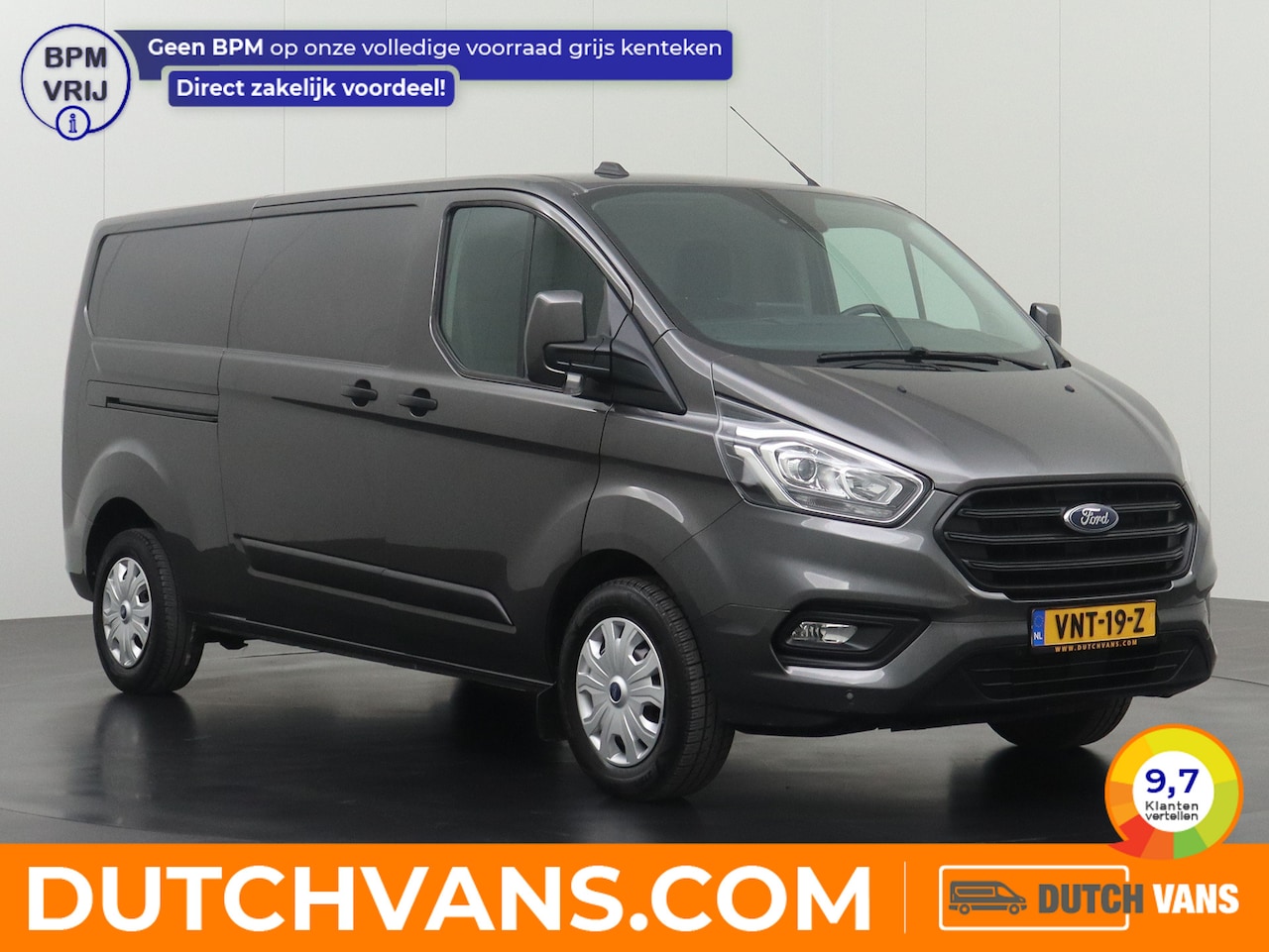 Ford Transit Custom - 2.0TDCI 170PK Automaat Lang | Multimedia | Camera | 3-Persoons | Trekhaak - AutoWereld.nl