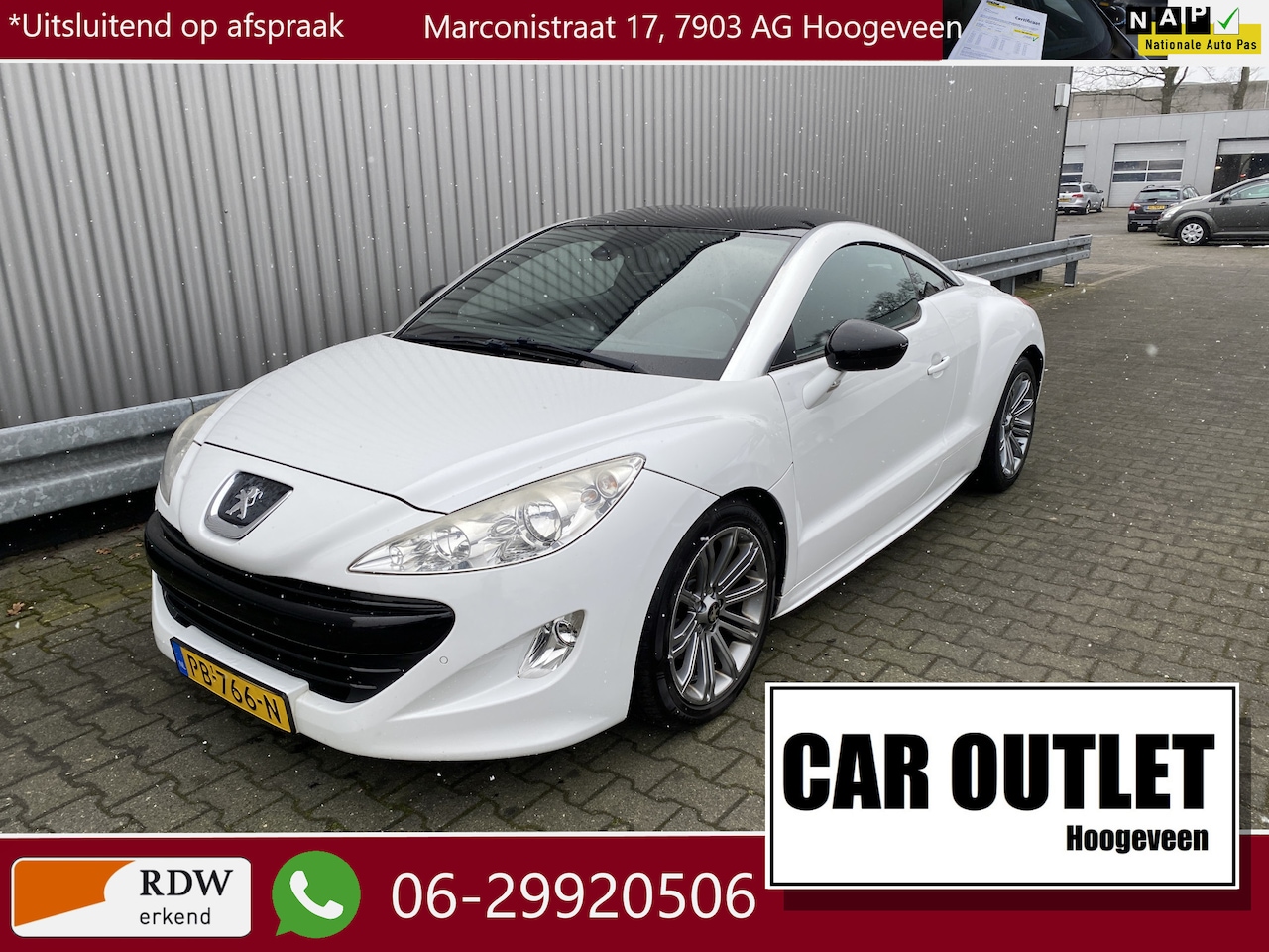 Peugeot RCZ - 1.6 THP 137Dkm, Leer, Clima, Stoelvw, LM, nw. APK – Inruil Mogelijk – - AutoWereld.nl