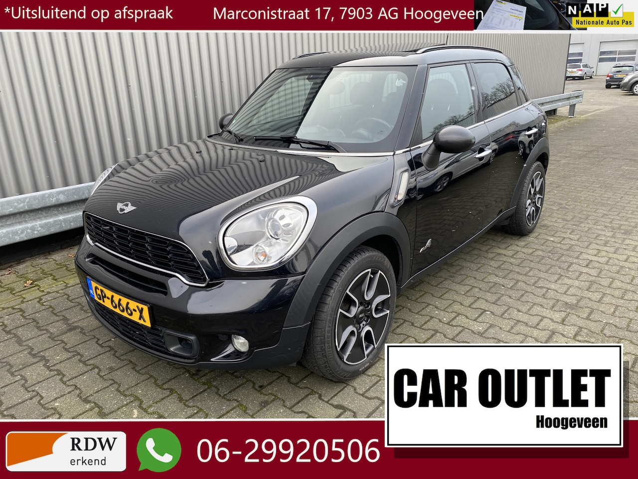 MINI Countryman - Mini 1.6 Cooper S ALL4 Chili AUTOMAAT, Navi, Clima, Stoelvw, CC, PDC, Pano, LM, nw. APK – - AutoWereld.nl