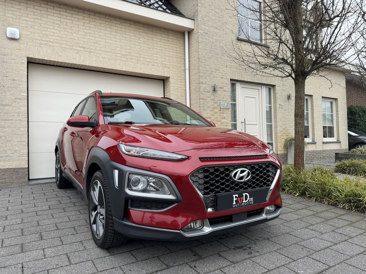 Hyundai Kona - 1.6 T-GDI 177pk Premium Navi Sportleder Led Carplay Camera Pdc DealerOnderhouden - AutoWereld.nl