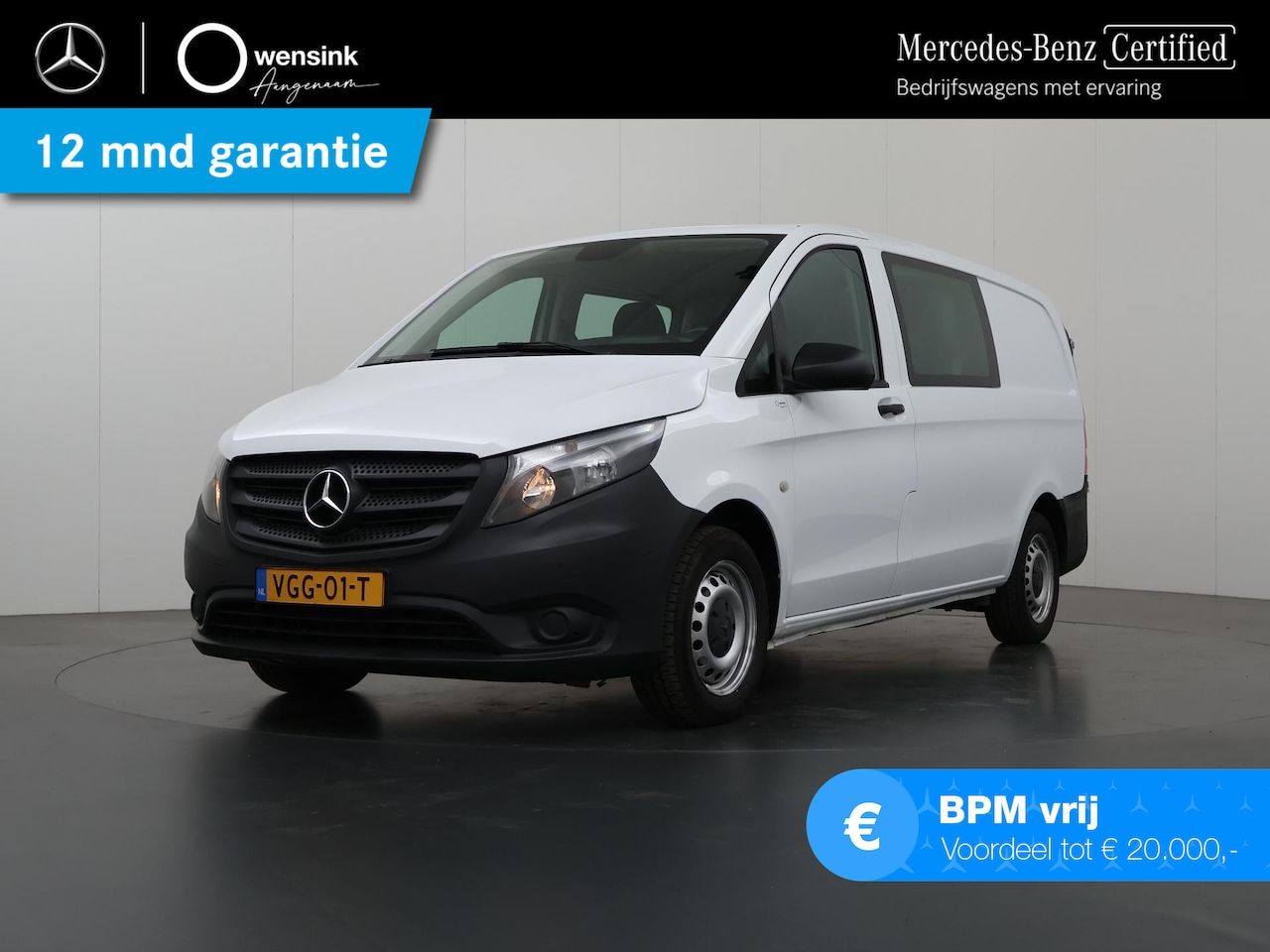 Mercedes-Benz Vito - 114 CDI Aut. | Lang L2 | Aut. | Dubbele Cabine | Climate Control | Trekhaak | Navigatie | - AutoWereld.nl