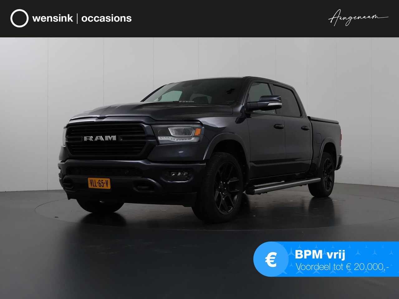 Dodge Ram 1500 - 5.7 V8 | LPG | 4x4 | Crew Cab | Laramie | BLACK | Parkeercamera | Trekhaak | Sidesteps | P - AutoWereld.nl