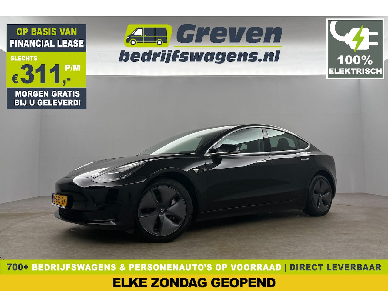 Tesla Model 3 - RWD Plus 60 kWh 238PK Elektrisch 360Camera Autopilot LED Cruise Clima Navi Stoelverwarming - AutoWereld.nl