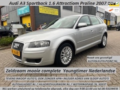 Audi A3 Sportback - 1.6 Attraction Pro Line Business , Nederlandse auto, zeldzaam mooie complete auto