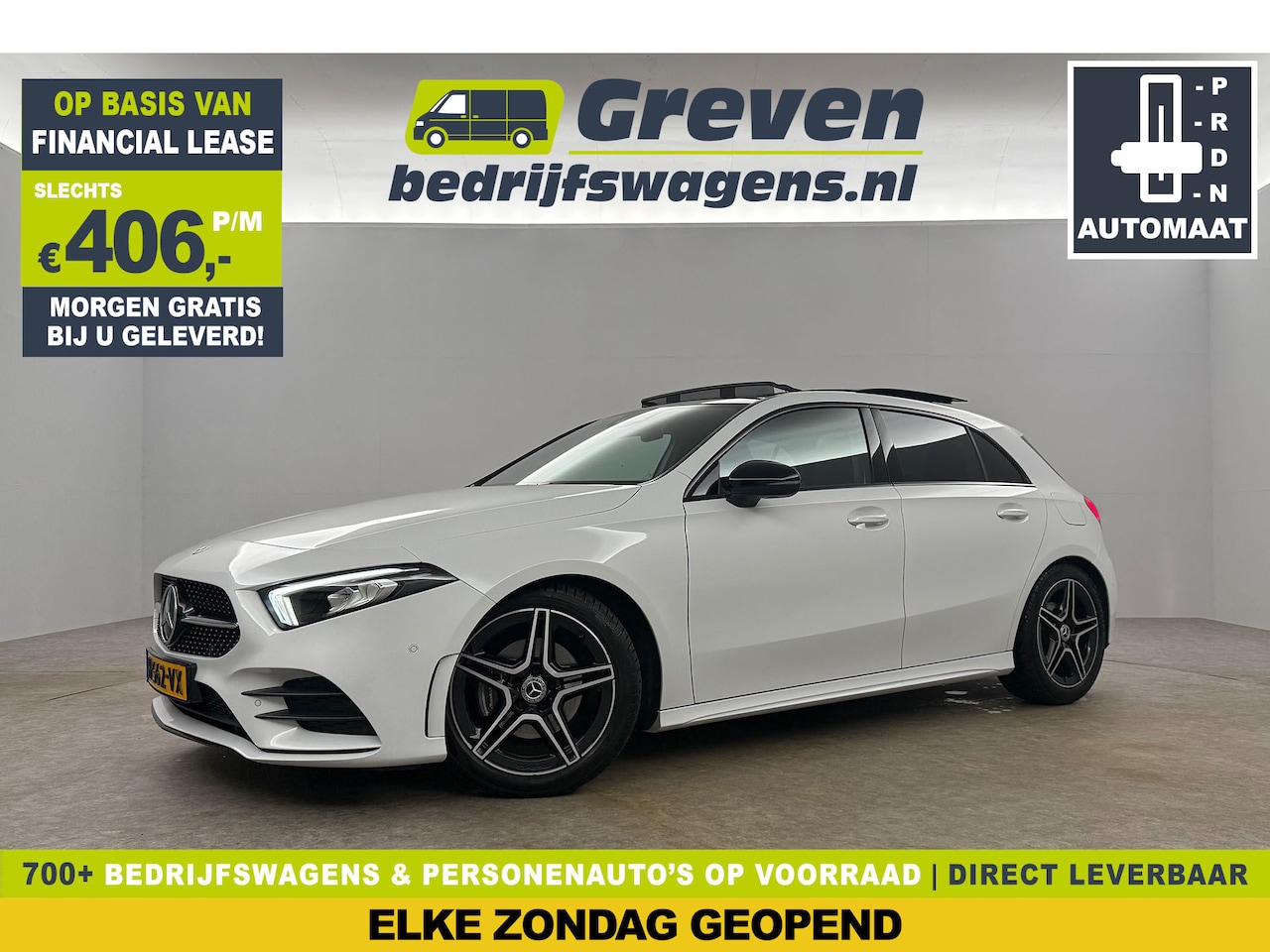 Mercedes-Benz A-klasse - 180 AMG Pano Sfeer Clima Cruise Camera Navi 18"LMV LED Virtual PDC - AutoWereld.nl