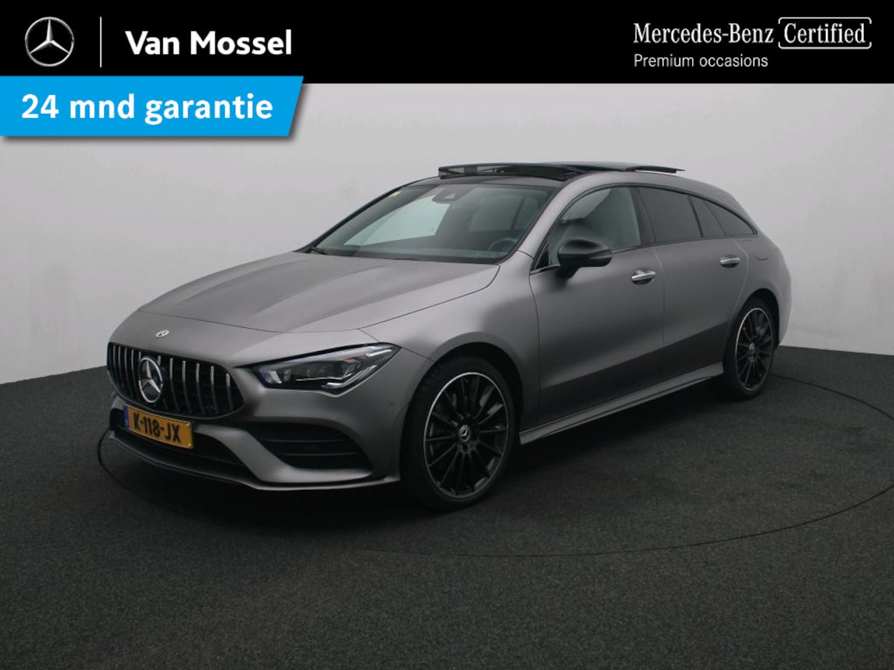 Mercedes-Benz CLA-klasse Shooting Brake - 250 e Premium Plus / Panoramadak/ 19 inch/ Night/ Leder/ Memory/ Sfeerverlichting - AutoWereld.nl