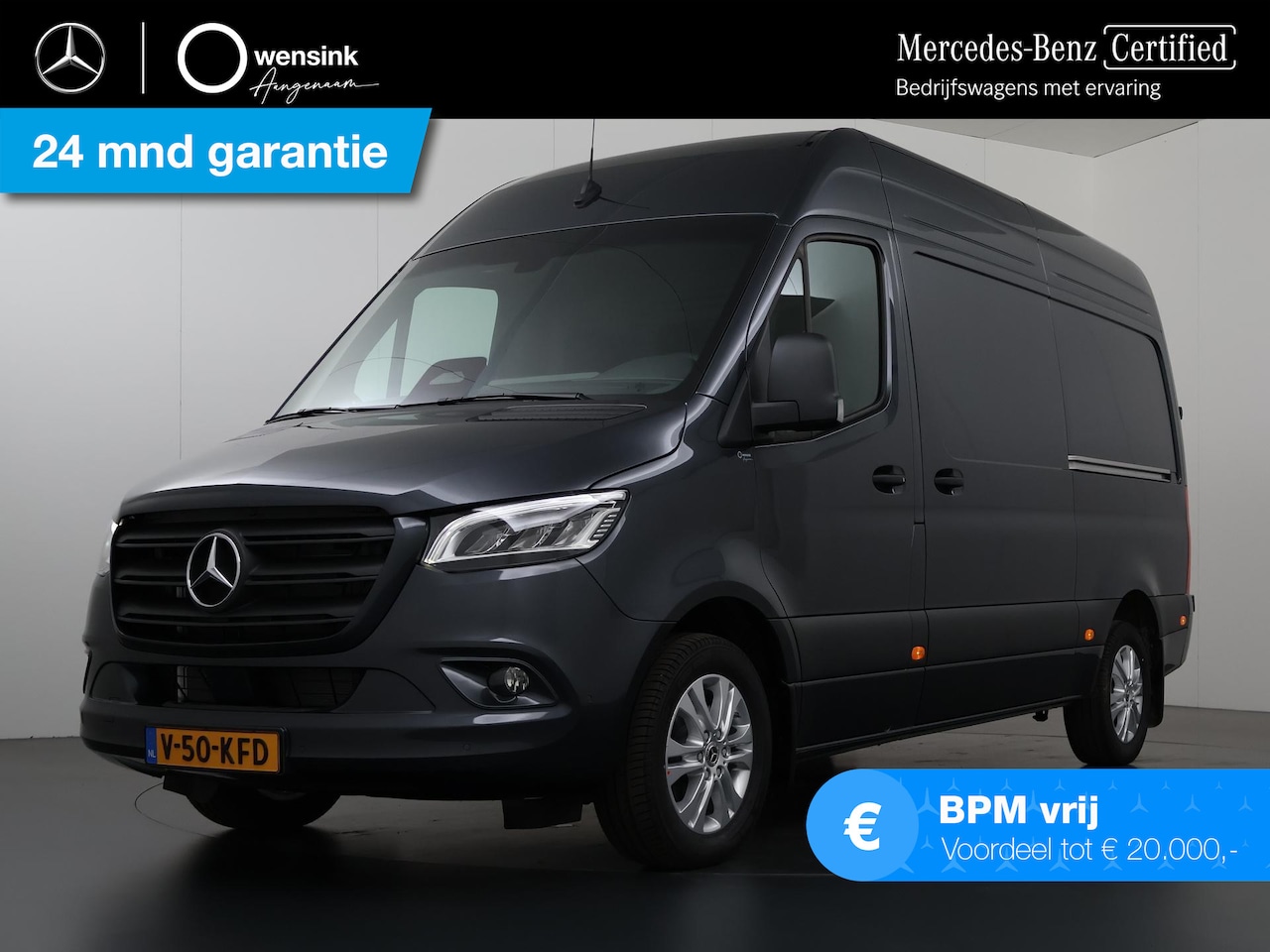 Mercedes-Benz Sprinter - 319 CDI L2 H2 Select | Aut. | Dubbele Schuifdeur Mercedes-Benz Sprinter 319 CDI L2 H2 Sele - AutoWereld.nl