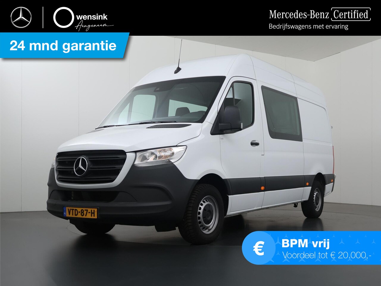 Mercedes-Benz Sprinter - 315 CDI | Aut. | L2 H2 | Dubbele Cabine | Airco | Cruise Control | 6-zits | Trekhaak 2800k - AutoWereld.nl