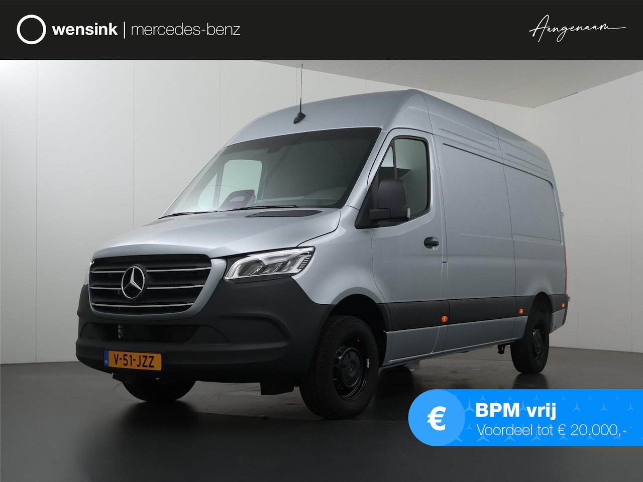 Mercedes-Benz Sprinter - 319 CDI | Aut. | L2 H2 | 3500 KG AHW | Parkeercamera | Airco | Adaptive Cruise | 3-zits | - AutoWereld.nl