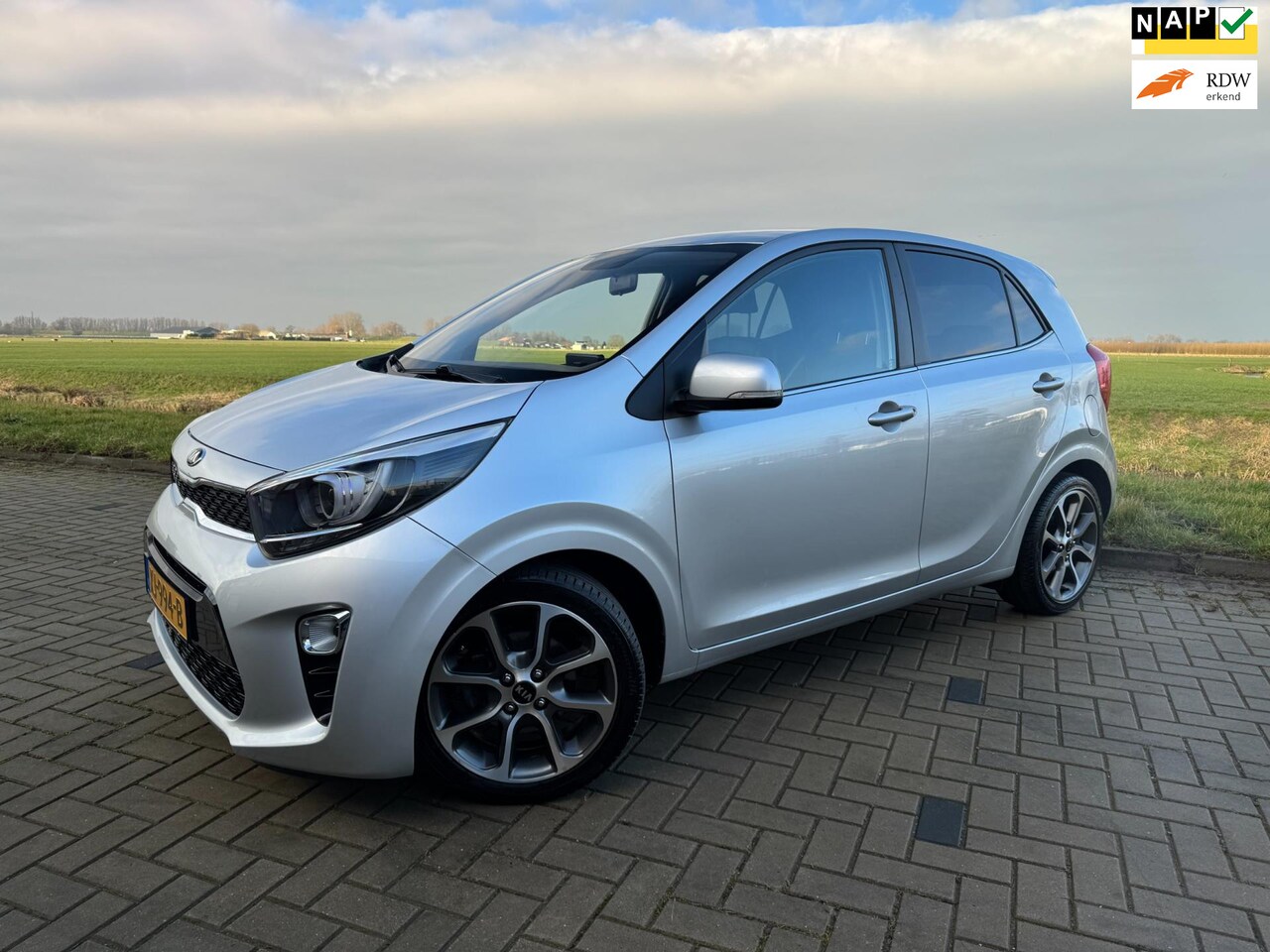 Kia Picanto - 1.0 CVVT Design Edition 2019 Navigatie Carplay Cruise control Navigator LED Clima Airco Le - AutoWereld.nl