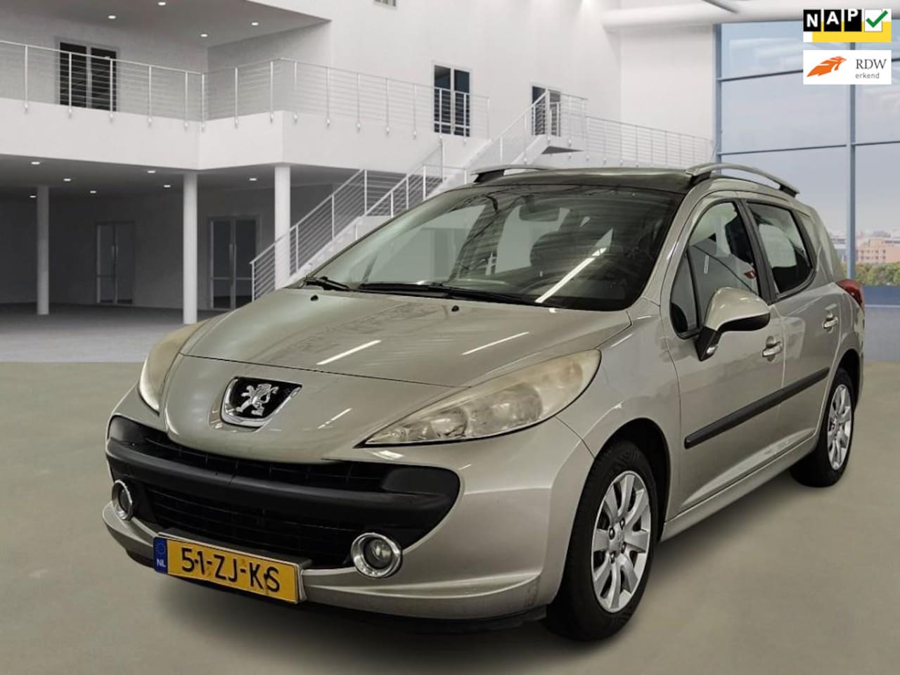 Peugeot 207 SW - 1.4 VTi XS/LAGE KM MET NAP/2XSLEUTELS/PANO/AIRCO/TREKHAAK/ - AutoWereld.nl