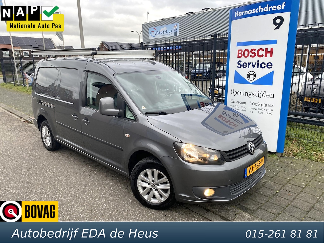 Volkswagen Caddy Maxi - L2H1 1.6 TDi DSG-automaat met o.a. imperiaal, laadruimte inrichting, cruise, airco, etc. - AutoWereld.nl