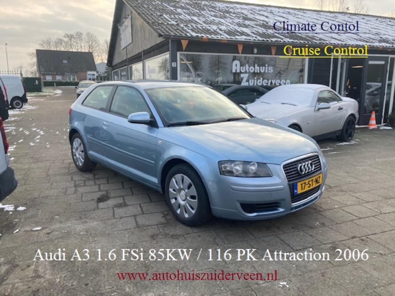 Audi A3 Sportback - 1.6 85KW Attraction Climat Control Mooie Auto - AutoWereld.nl