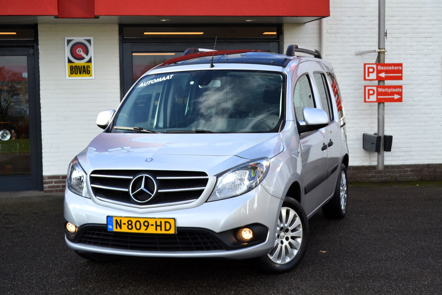 Mercedes-Benz Citan - 112 Ambiente 112 Ambiente, Automaat, Airco, Open dak, Pdc, LM, Hoge instap, Nette auto ! - AutoWereld.nl