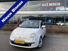 Fiat 500 - 0.9 TwinAir Lounge Mistlampen - lederen stuurwiel - radio/CD - airco - panoramadak - Licht