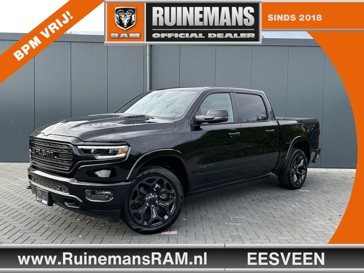 Dodge Ram 1500 - 5.7 V8 HEMI 400 PK / LIMITED NIGHT / HEADUP / RIJKLAAR INCL LPG-G3 / 360 CAMERA / LUCHTVER - AutoWereld.nl