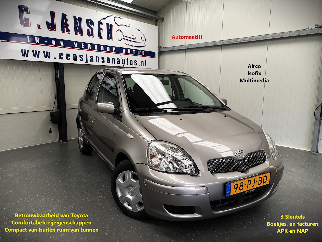 Toyota Yaris - 1.3 VVT-i Sol Automaat!!! - AutoWereld.nl