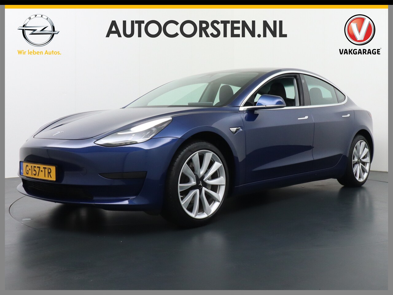 Tesla Model 3 - SR+60kWh 325PK 19" AutoPilot FSD-v.b Premium-Luidsprekers Telefoon-Sleutel Leer PanoDak Ad - AutoWereld.nl