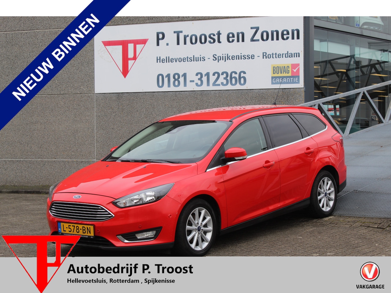 Ford Focus Wagon - 1.0 Titanium MEENEEMPRIJS Navigatie/Climate control/Parkeersensoren/Parkeerassistent/Cruis - AutoWereld.nl