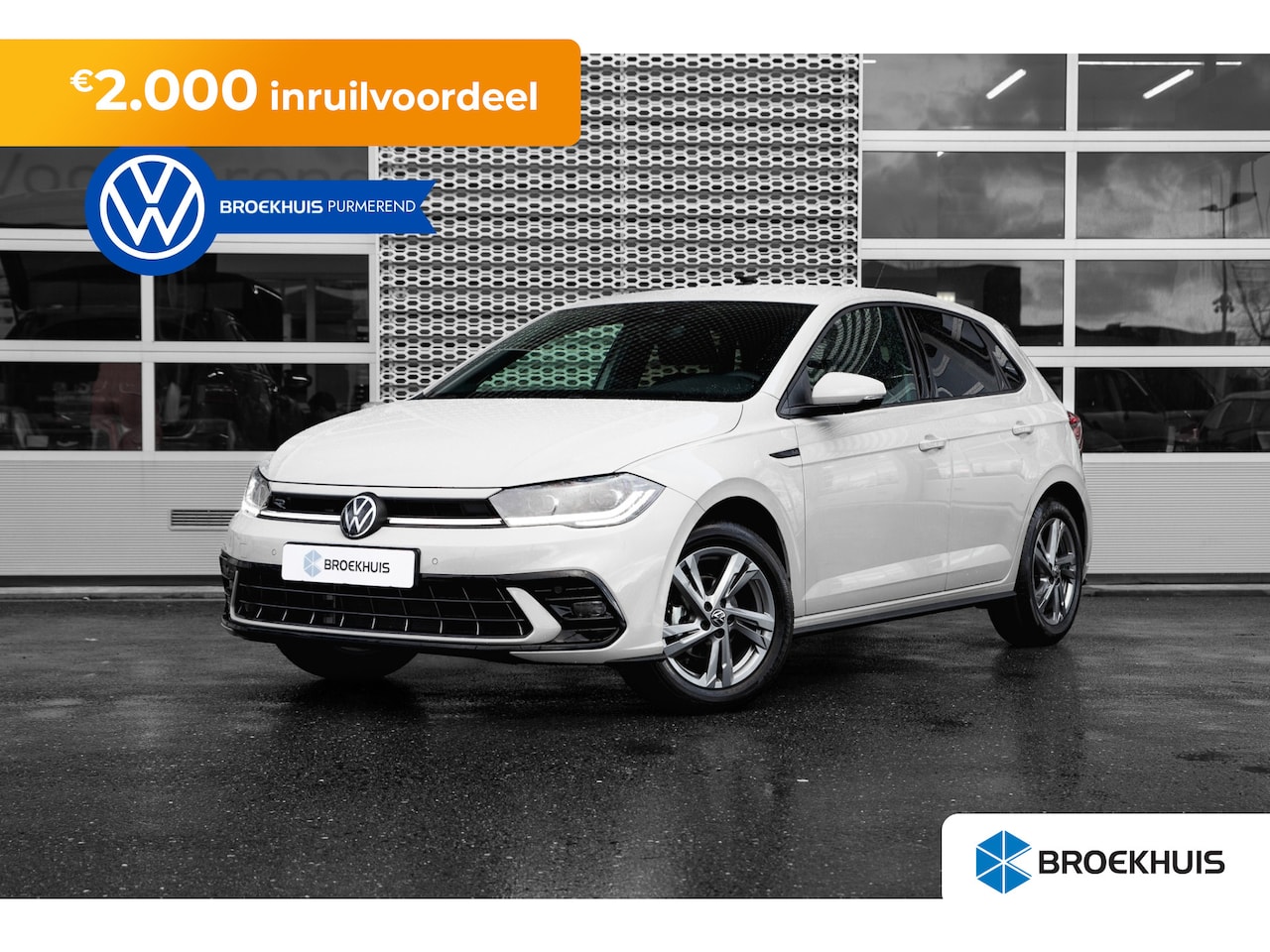 Volkswagen Polo - 1.0 TSI 95 5MT R-Line Business+ Inclusief €2000,- inruilvoordeel + €1000,- korting | 'App- - AutoWereld.nl