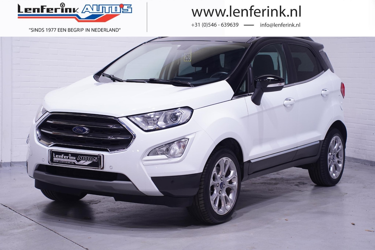 Ford EcoSport - 1.0 EcoBoost Titanium Navi Schuifdak Winterpakket Camera PDC v+a Apple Carplay 1e Eig. NAP - AutoWereld.nl