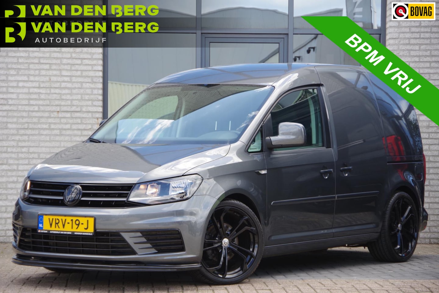 Volkswagen Caddy - 2.0 TDI E6, 150PK, 2X SCHUIFDEUR, LEDER, HOOGGLANS GRILLE, APPLE CARPLAY, AIRCO, DAB, BLUE - AutoWereld.nl