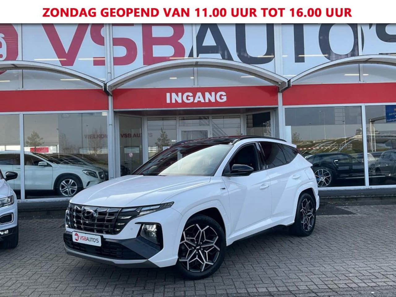 Hyundai Tucson - 1.6 T-GDI HEV 180PK N-LINE PANO-DAK CAMERA CARPLAY AIRCO LMV PDC - AutoWereld.nl