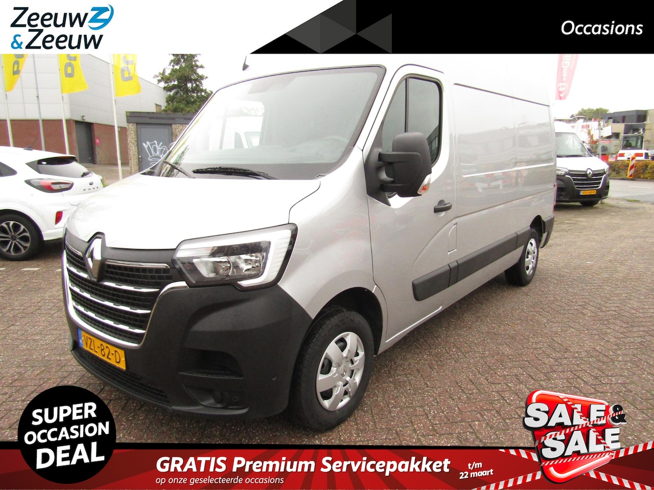 Renault Master - T35 2.3 dCi 135 L2H2 Work Edition Zilver | Navigatie| Trekhaak | PDC Sensoren | dooiehoeks - AutoWereld.nl