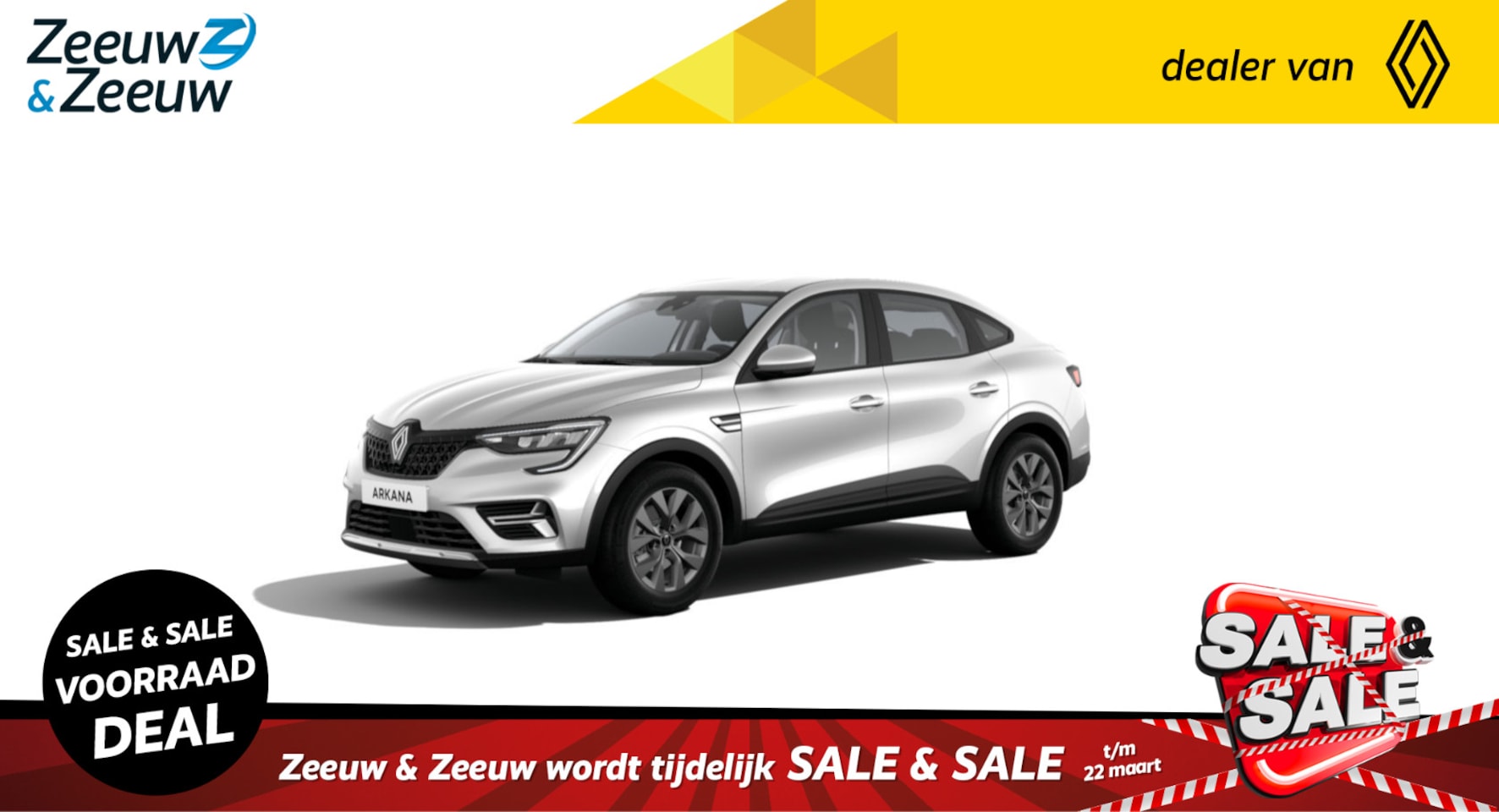 Renault Arkana - E-Tech hybrid 145 evolution | Nu uit voorraad leverbaar en profiteer van € 3.000,- extra Z - AutoWereld.nl