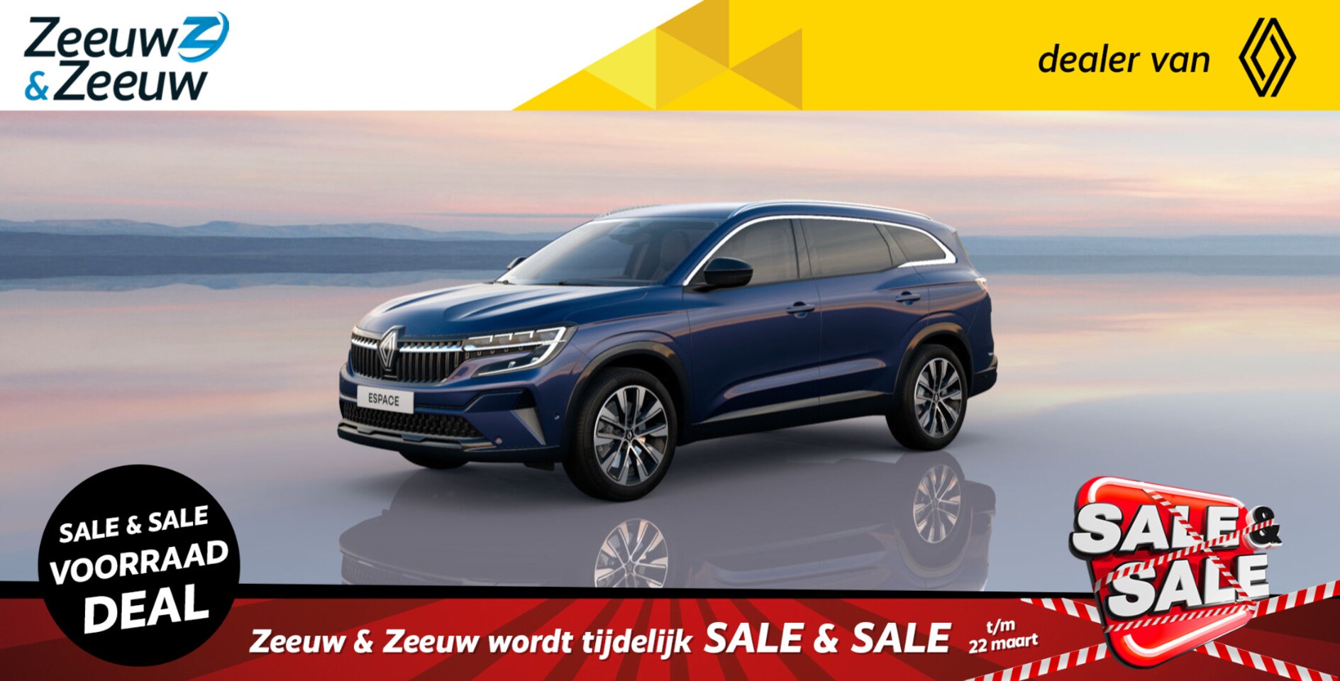 Renault Espace - E-Tech Hybrid 200 techno 5p. | Profiteer nu van €3000,- EXTRA Zeeuw & Zeeuw korting! | - AutoWereld.nl