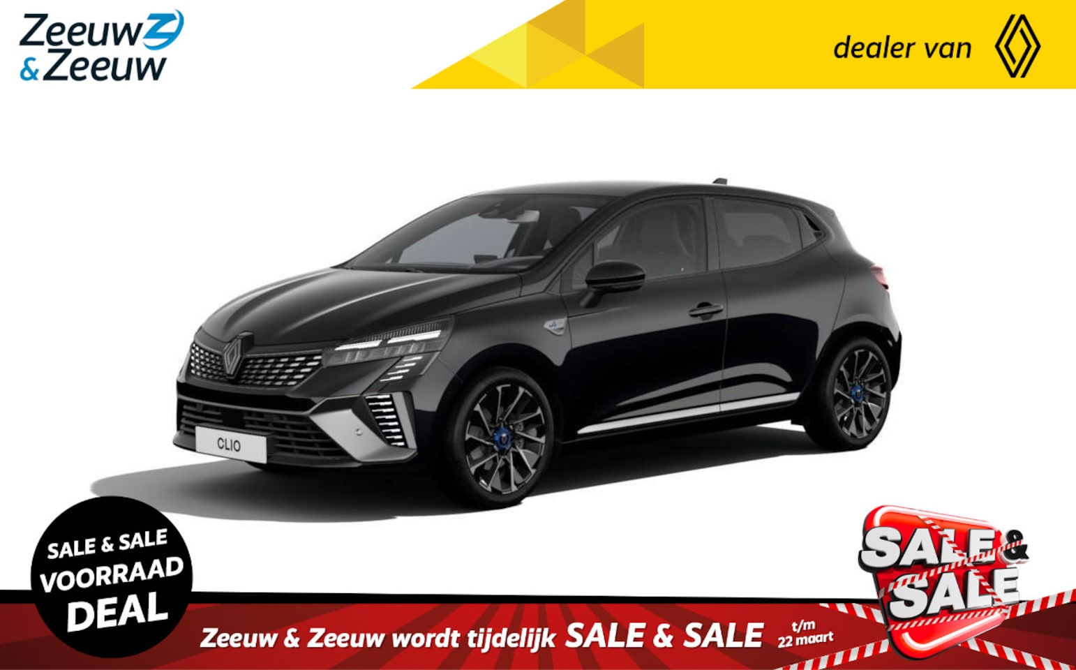 Renault Clio - 1.6 E-Tech Full Hybrid 145 esprit Alpine | Nu te bestellen Zeeuw & Zeeuw Naaldwijk || Tel: - AutoWereld.nl