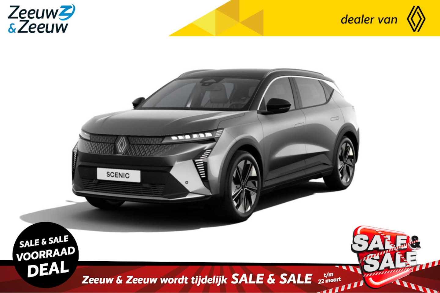 Renault Scenic E-Tech - EV60 comfort range techno | Nu uit voorraad leverbaar en profiteer van € 2.000,- extra Zee - AutoWereld.nl