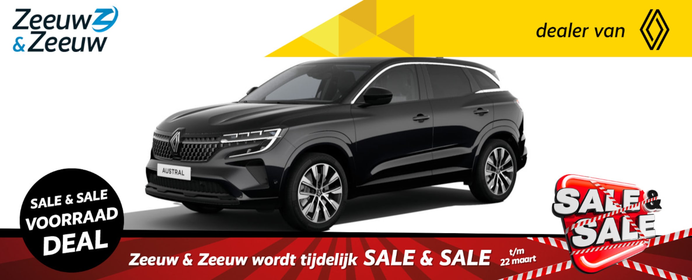 Renault Austral - 1.2 E-Tech Hybrid 200 Techno | Nieuw te bestellen bij Zeeuw & Zeeuw Leiderdorp | - AutoWereld.nl