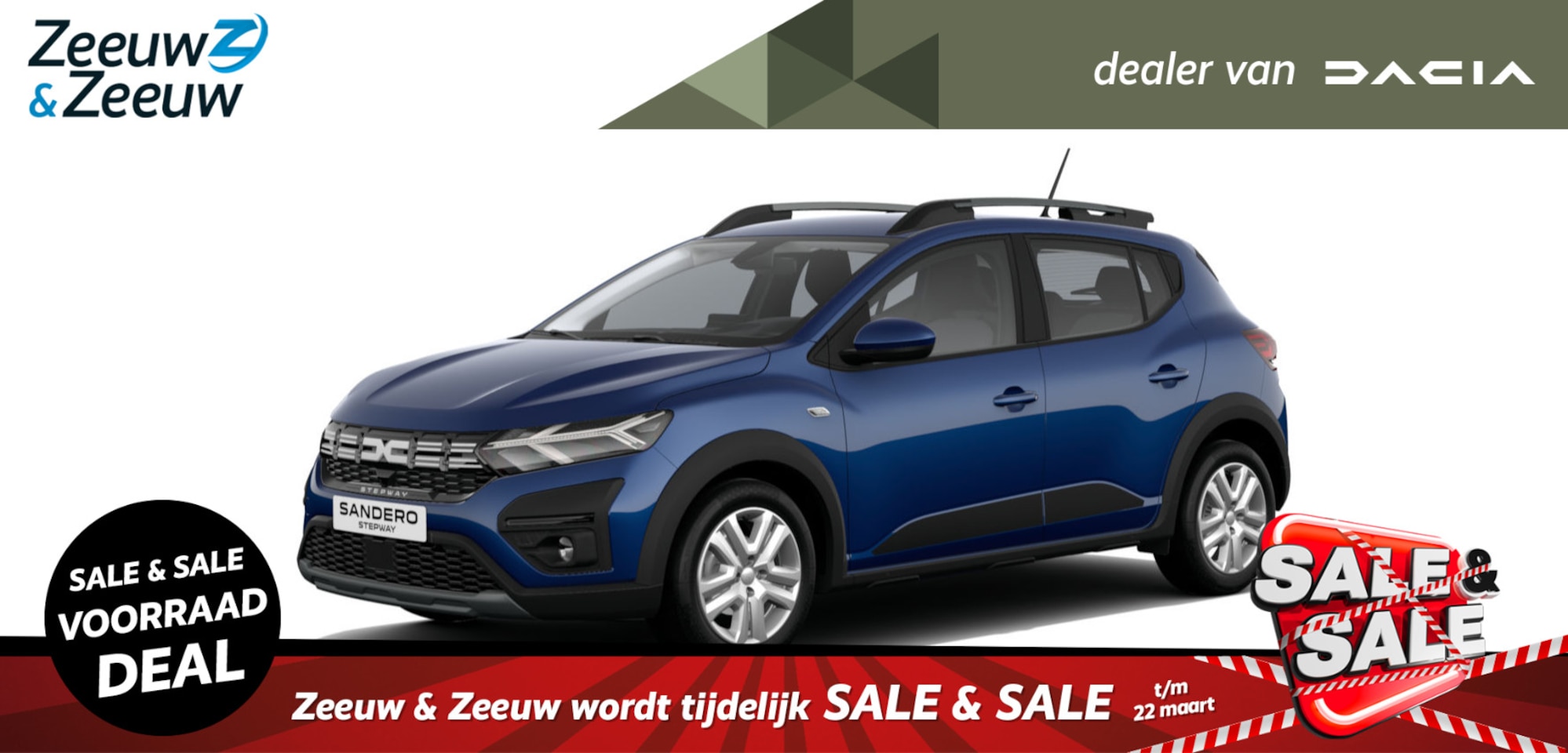 Dacia Sandero Stepway - 1.0 TCe 100 ECO-G Expression |Nieuw te bestellen| - AutoWereld.nl