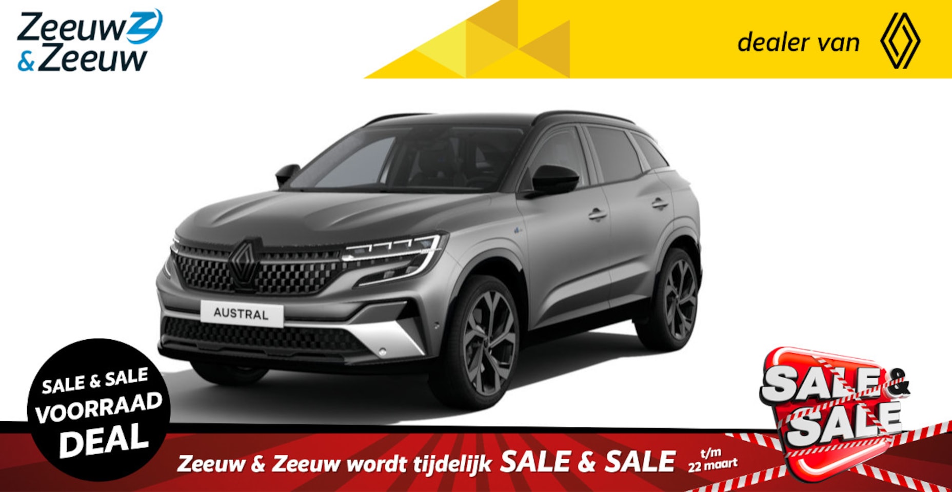 Renault Austral - 1.2 E-Tech Hybrid 200 Iconic Esprit Alpine | Uit voorraad Leverbaar | Automaat | - AutoWereld.nl