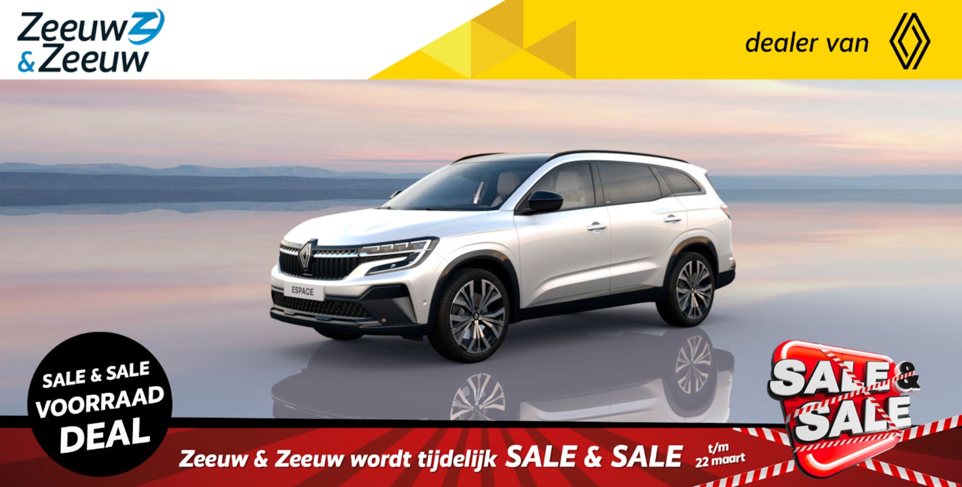 Renault Espace - E-Tech Hybrid 200 Iconic | Profiteer nu van €3000,- EXTRA Zeeuw & Zeeuw korting! | - AutoWereld.nl