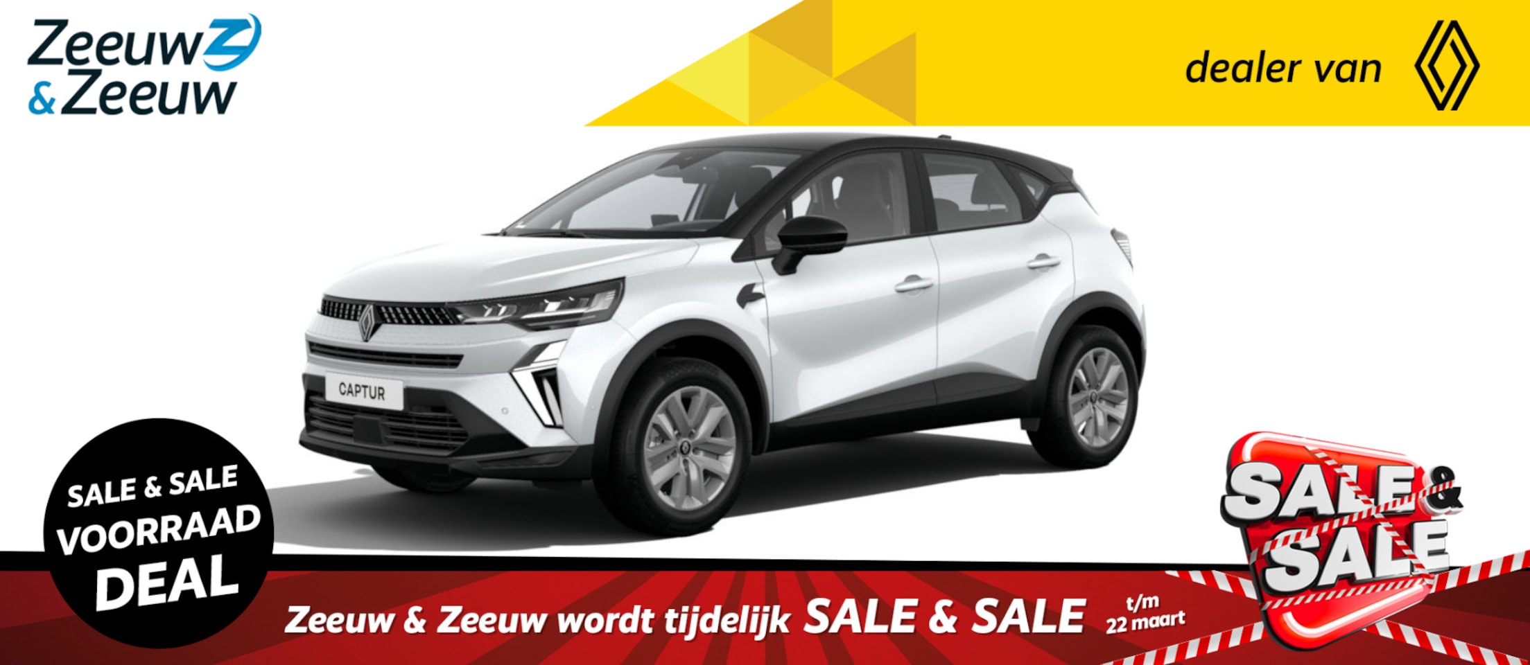 Renault Captur - 1.6 E-Tech Hybrid 145 evolution | Nieuw te bestellen bij Zeeuw & Zeeuw Leiderdorp - AutoWereld.nl