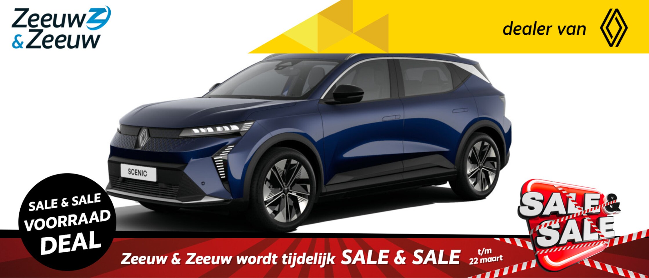 Renault Scenic E-Tech - EV60 comfort range techno | Prijs inclusief tijdelijke korting van € 5000 euro | Uiterste - AutoWereld.nl