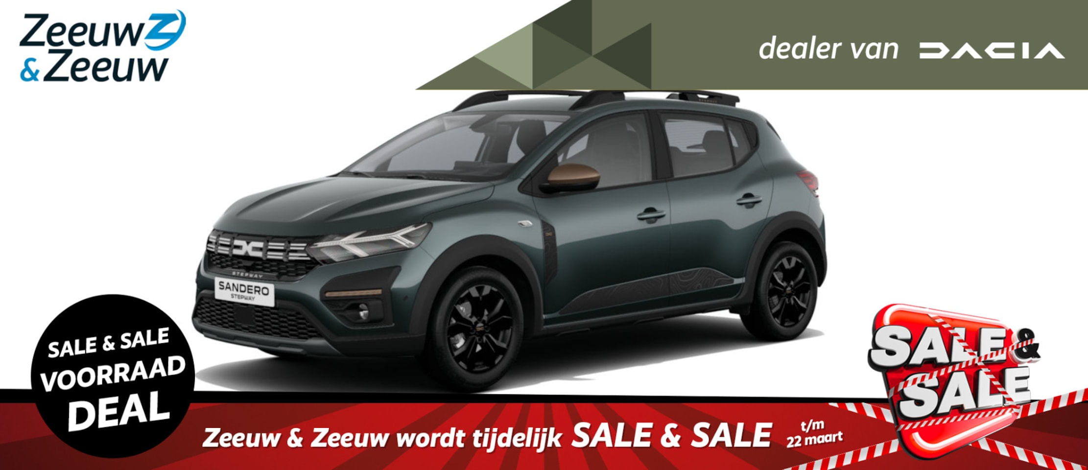 Dacia Sandero Stepway - ECO-G 100 Stepway Up&Go Extreme | Eerste Registratie December 2024 | - AutoWereld.nl