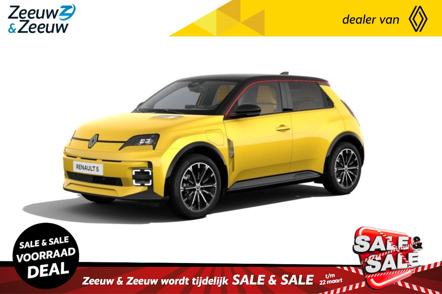 Renault 5 - (ANWB Private lease actie vanaf € 389,-) urban range iconic cinq 40 kWh | Auto van het Jaa - AutoWereld.nl