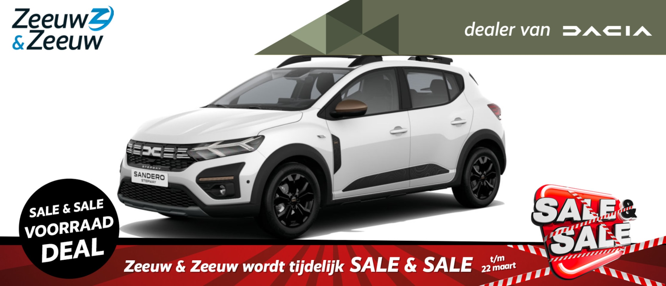 Dacia Sandero Stepway - TCe 100 ECO-G Extreme | NU MET €1.000 REGISTRATIE KORTING!!! | registratie December 2024 | - AutoWereld.nl