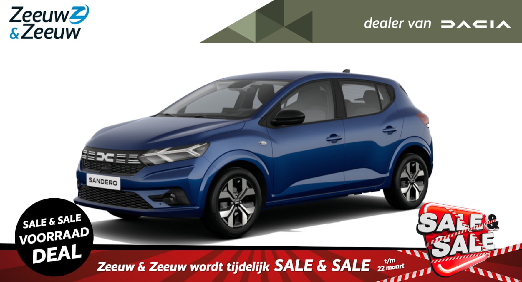 Dacia Sandero - (ANWB Private Lease Actie v.a. € 359,-) TCe 90 CVT Journey | Wij maken graag een Private L - AutoWereld.nl