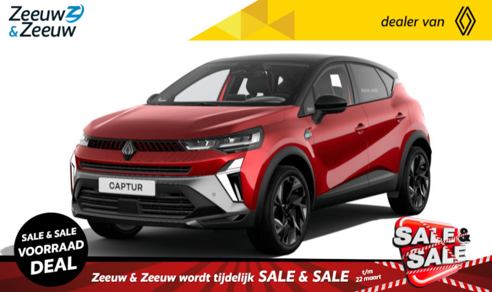 Renault Captur - 1.6 E-Tech Hybrid 145 esprit Alpine | UIT VOORRAAD LEVERBAAR OP = OP NU MET €3.000,- SALE - AutoWereld.nl