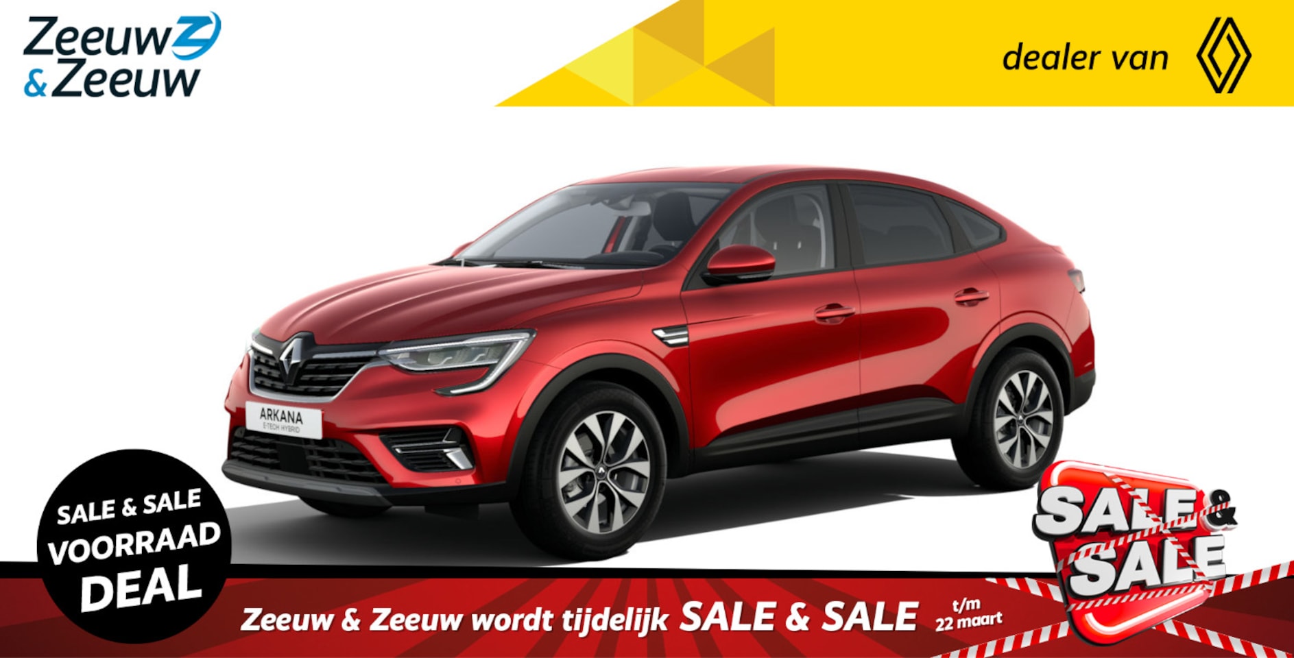 Renault Arkana - E-Tech hybrid 145 evolution | Nu uit voorraad leverbaar en profiteer van € 3.000,- extra Z - AutoWereld.nl