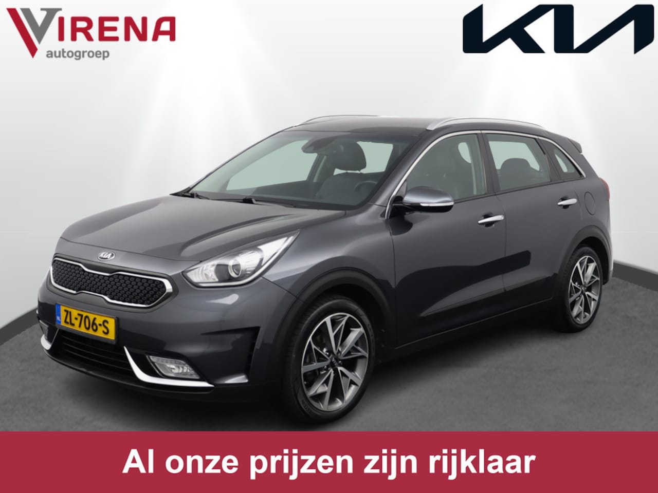 Kia Niro - 1.6 GDi Hybrid Dynamicline - Trekhaak - Navigatie - 18 inch velgen - Achteruitrijcamera  - - AutoWereld.nl