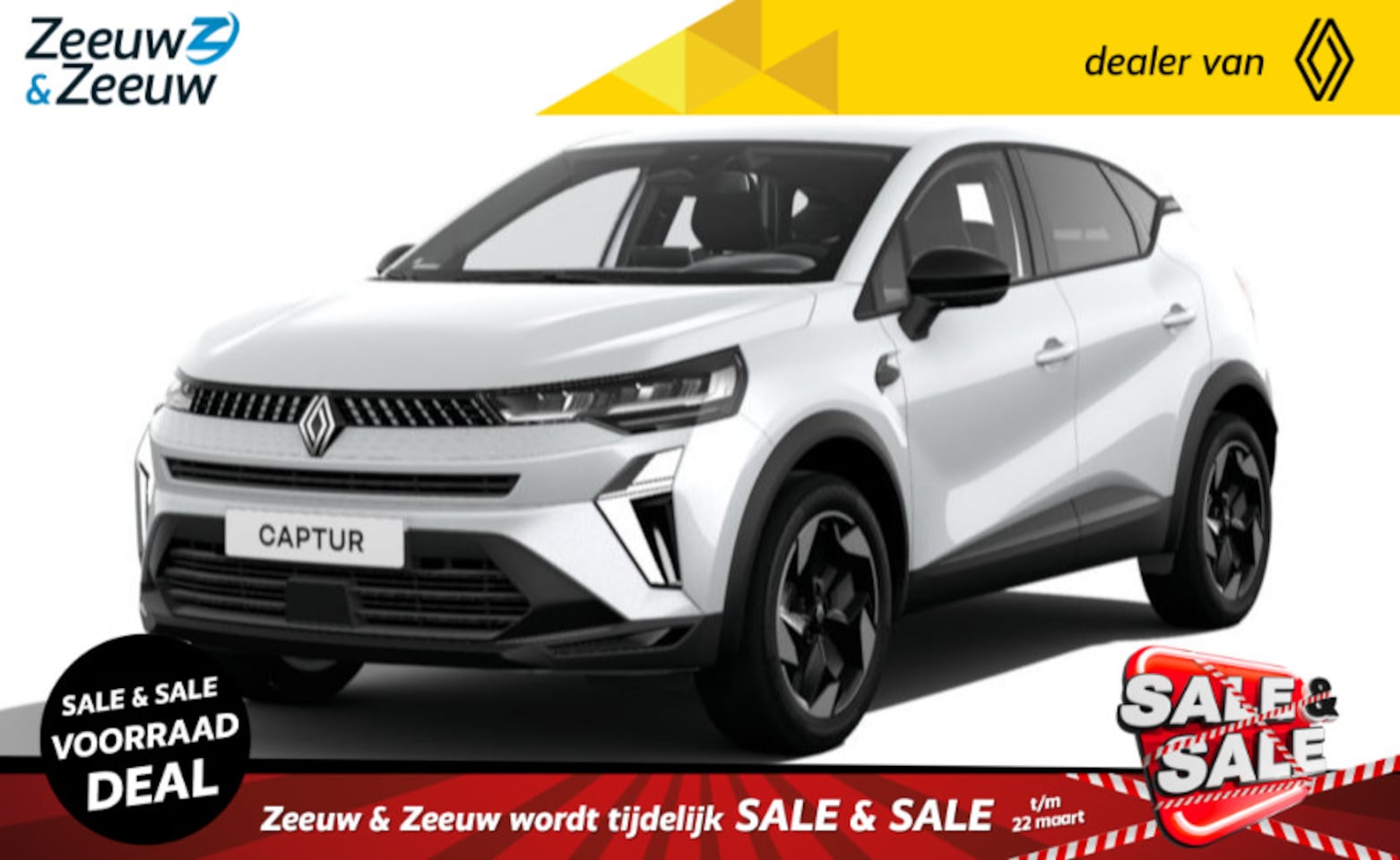 Renault Captur - 1.6 E-Tech Hybrid 145 techno | UIT VOORRAAD LEVERBAAR OP = OP NU MET €3.000,- SALE & SALE - AutoWereld.nl