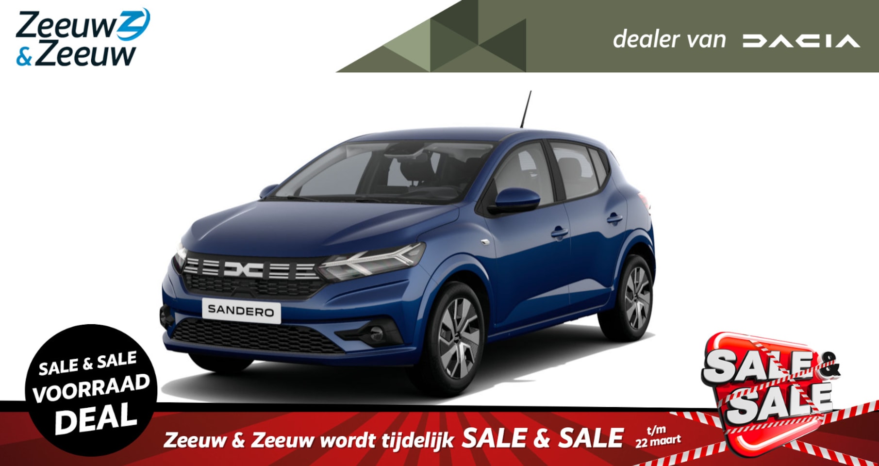 Dacia Sandero - 1.0 TCe 100 ECO-G Expression | Nieuw te bestellen bij Zeeuw & Zeeuw Leiderdorp - AutoWereld.nl