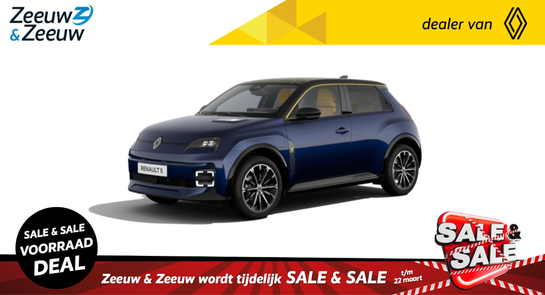 Renault 5 - Comfort Range Iconic cinq | De nieuwe Renault 5 | Auto van het Jaar 2025 | Nu bij Zeeuw & - AutoWereld.nl