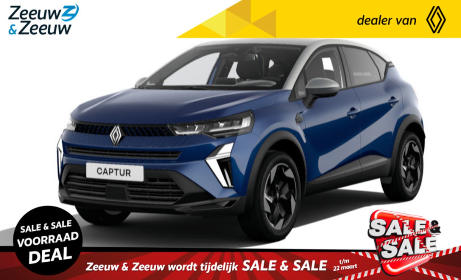 Renault Captur - 1.6 E-Tech Hybrid 145 techno | UIT VOORRAAD LEVERBAAR OP = OP NU MET €3.000,- SALE & SALE - AutoWereld.nl